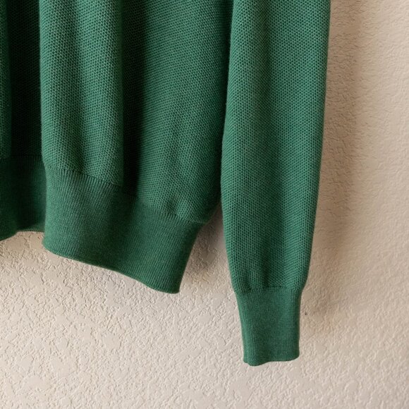 Polo Ralph Lauren Size XXL Green 100% Pima Cotton Half-Zip Sweater - Picture 7 of 10